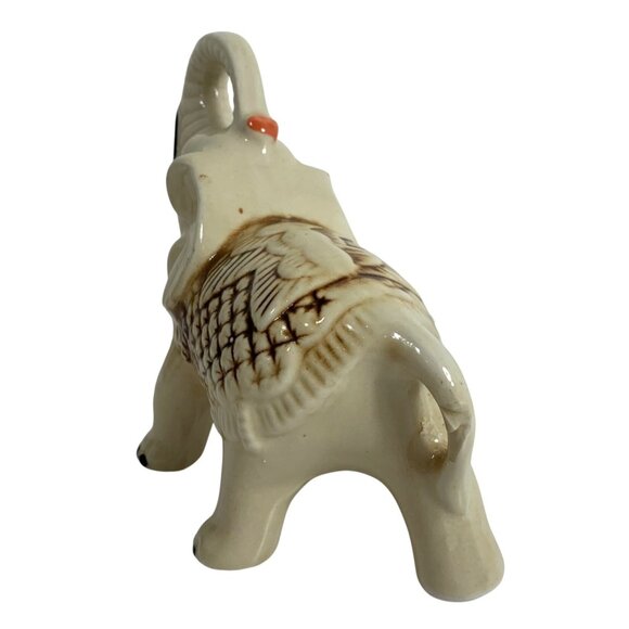 VTG Ceramic Good Luck Hand-Painted Decorative Elephant Figurine Made In Brazil - Picture 3 of 9